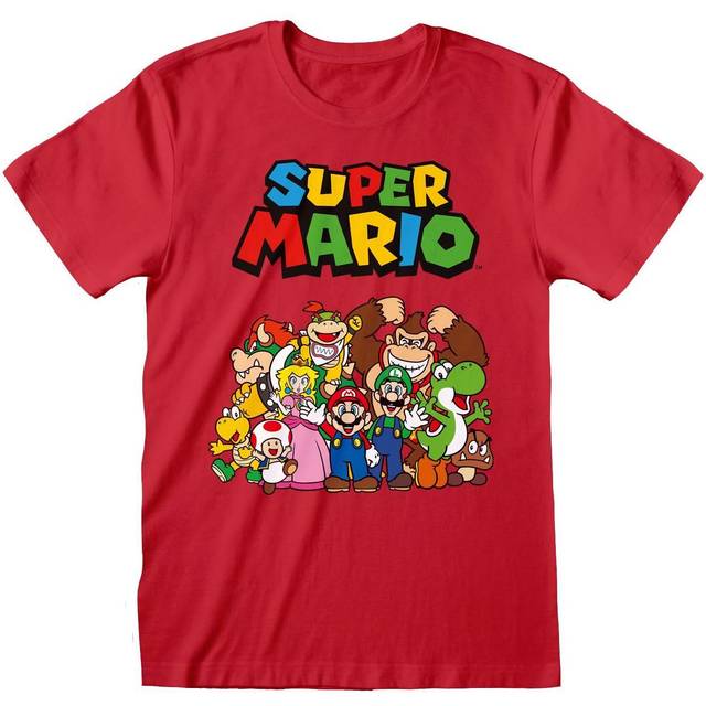 Nintendo - gaming T-shirt - Group Shot - S XXL - f&#xF6;r Herr - r&#xF6;d