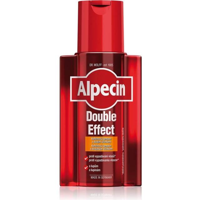 Alpecin Double Effect Koffeinschampo för män Mot håravfall och mjäll 200 ml