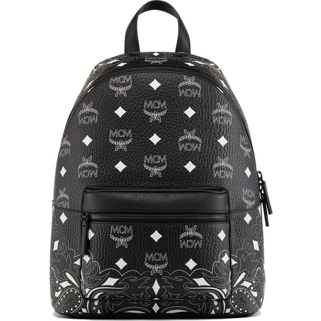 Mcm Bandana Visetos Stark Backpack - Black (Size 6.3 x 13.0 x 15.7 inches)