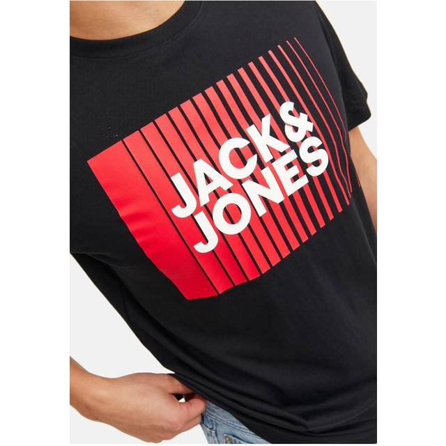 Round neck T-shirt Jack & Jones Corp Logo - Noir - XL