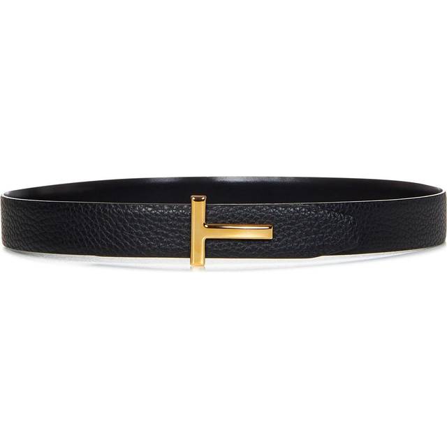 Tom Ford Women&#39;s Leahter Belt in Black | Size 75 | WB207 (75)