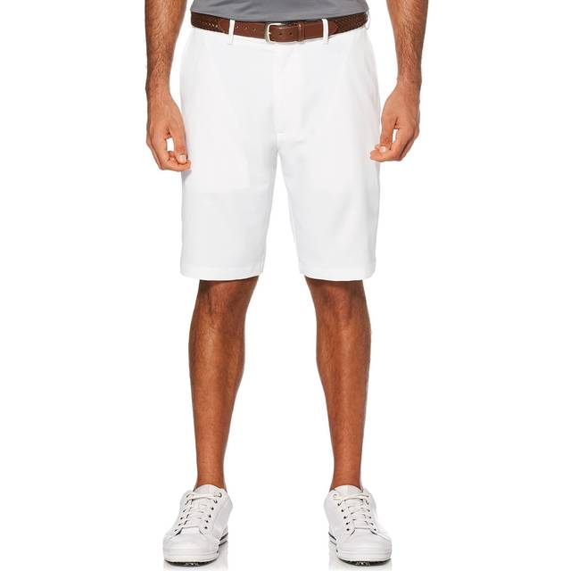 PGA TOUR Men's Flat Front Expandable Waistband Golf Shorts, Size 40, White, 100% Polyester | Golf Apparel Shop (40)