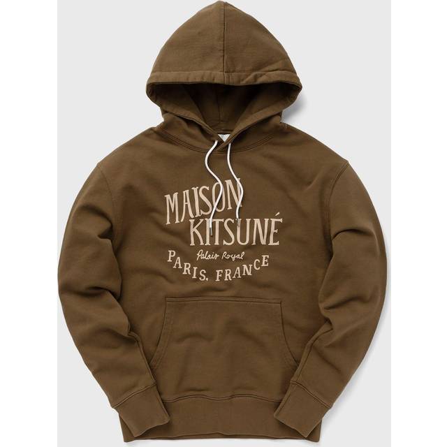 Maison Kitsuné Palais Royal Cotton-Jersey Hoodie - XL - Green