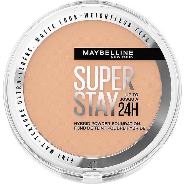 MAYBELLINE SuperStay 24H Hybrid Powder Foundation, 40, Women