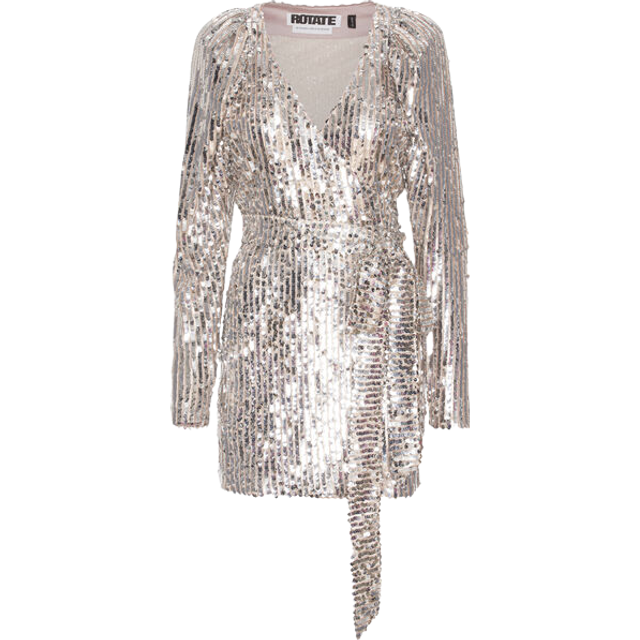Sequined Wrap Mini Dress size 38 (38)