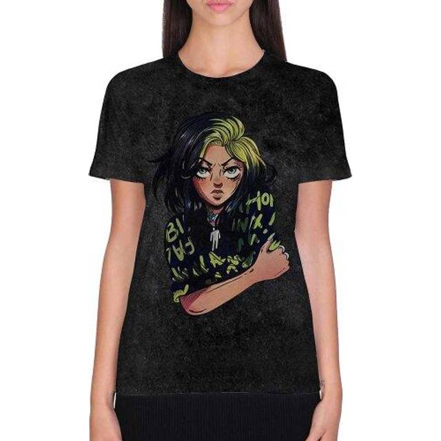 Billie eilish unisex t-shirt: anime billie (dip-dye) (xx-large)