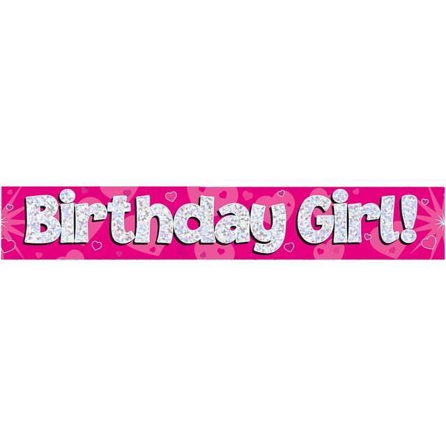 Oaktree Holographic Birthday Girl Banner