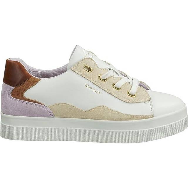 GANT Dam Avona Sneaker, Vit lavendel, 39 EU