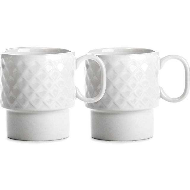 Sagaform - Coffee & More Mugg 2-pack - Vit