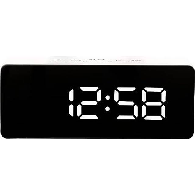 Acctim Medina White LED Alarm Clock 6cm - 4 x 14 x 6cm