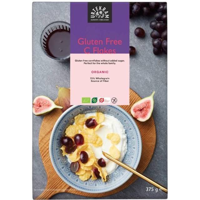 Urtekram Glutenfri C-Flakes 375 g