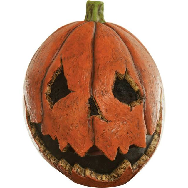 Last Night Pumpkin Mask for Adults | Costume Masks - Black&#47;Orange (One-Size)