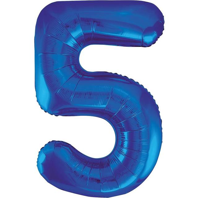 5 - Blue 34" Numeral Balloon