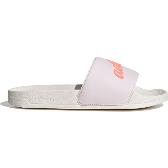 ADILETTE SHOWER - Almost Pink / Acid Red / Chalk White - 7