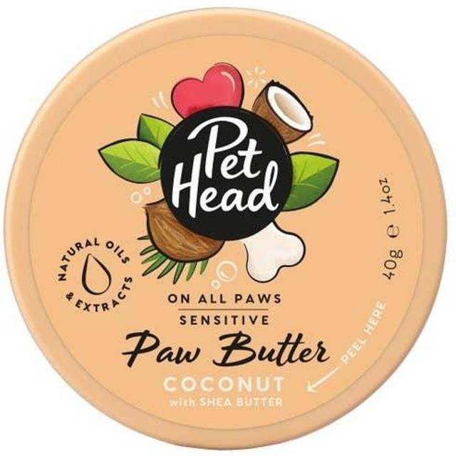 Pet Head Coconut Paw Butter 40g, On All Paws, Paw Moisturiser Balm, Soothes & Nourishes for Soft Crack-free Paws and Noses, Professional Grooming,