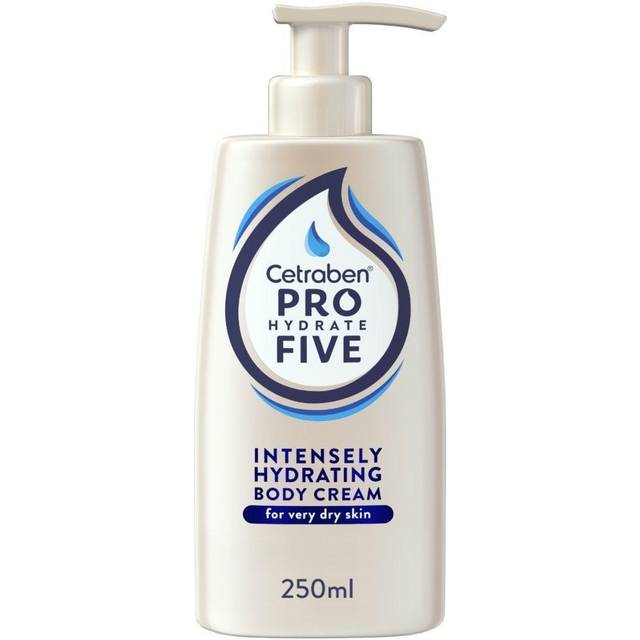 Pro Hydrate Five Intensely Hydrating Body Cream 250 ml with Ceramides and Vitamin B5, Perfect for Dry Skin, Vegan Friendly, Cruelty Free