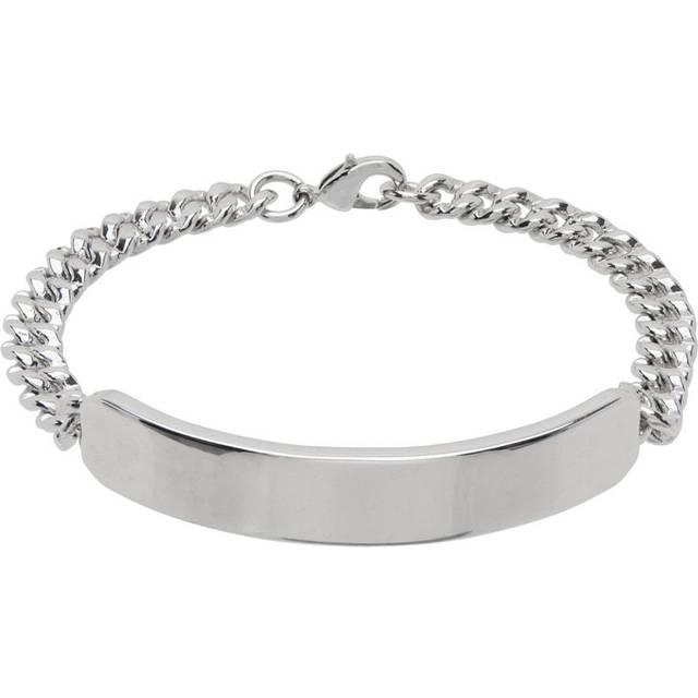 A.P.C. Silver Darwin Curb Chain Bracelet - RAB SILVER - 4