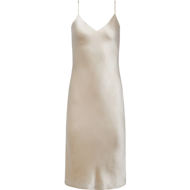 L'AGENCE Jodie Silk Slip Dress In Champagne - 4