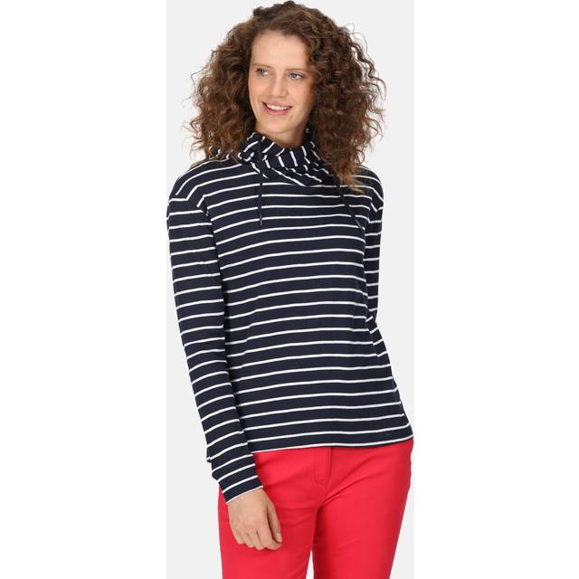 Regatta Womens Monsal Striped Hooded Top Hoodie 10 - Bust 34' (86cm)
