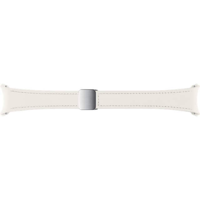 Samsung Galaxy officiellt D-spänne hybridmiljövänligt läderband (smal, S/M) för Galaxy Watch, blå