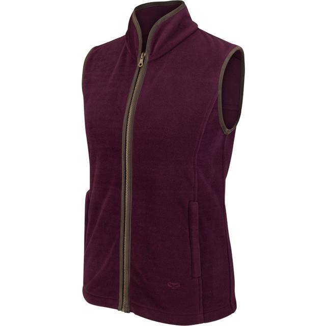 Hoggs of Fife Stenton Ladies Fleece Gilet - Merlot