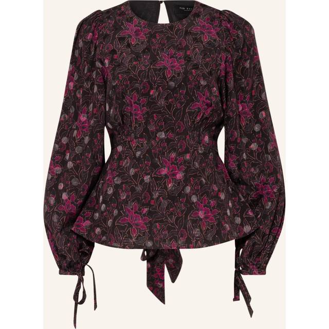 Ted Baker Terre Peplum Top - Black