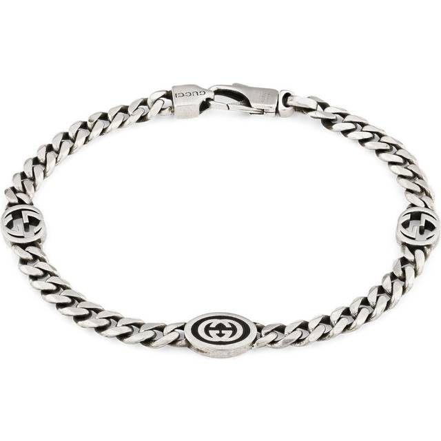 Gucci Interlocking Silver Bracelet