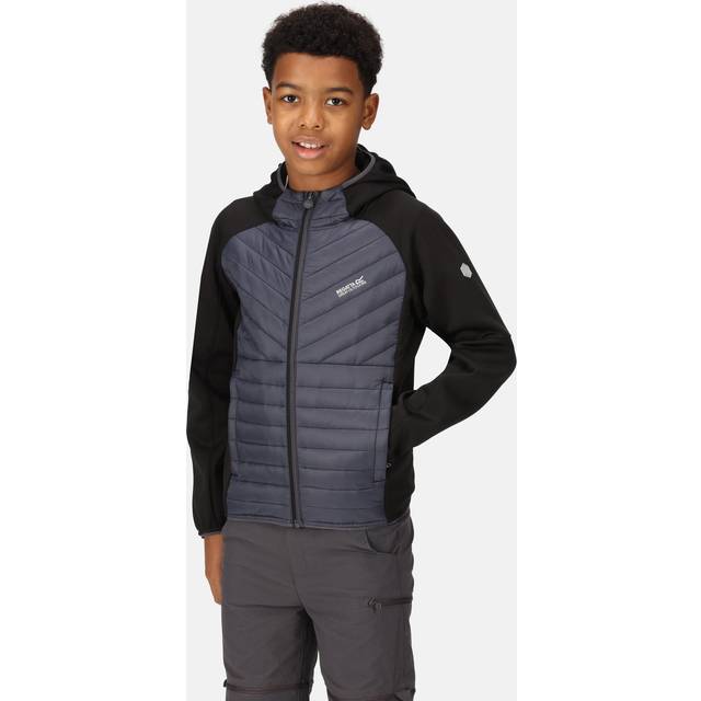 (5-6 Yrs, Seal Grey) Regatta Kids Kilder Hybrid VI Water Resistant Outdoor Walking  Jacket Coat
