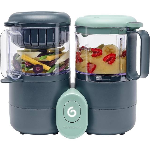 BABYMOOV Nutribaby One 4-in-1 Baby Food Maker - Black and Green