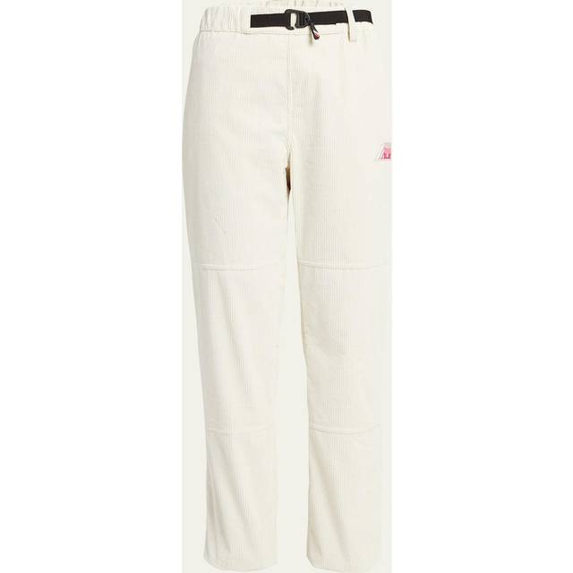 Moncler, Byxor, Dam, M, Nylon, Corduroy Pull-On Byxor - beige (M)