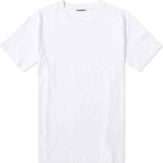 Jil Sander, Topp, Herr, L, Bomull, Mjuka bomull T-shirts och polos - white (L)