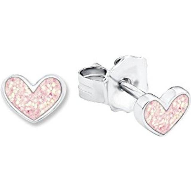 Prinzessin Lillifee Örhängen Girl's Kids Ear smycken, 0,4 cm, Rosa, Hjärta, Kommer i smycken presentförpackning, 9048885
