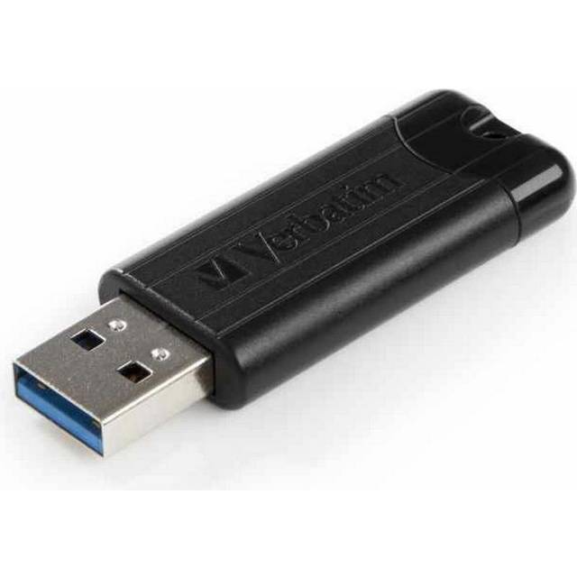 Verbatim Black Pinstripe 32GB USB 3.0 Flash Drive 49317