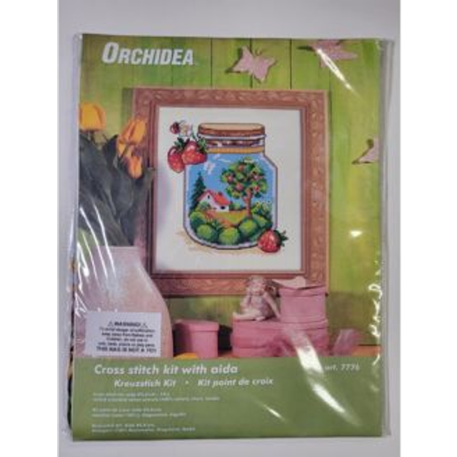 Orchidea Summer Jar Counted Cross Stitch Kit
