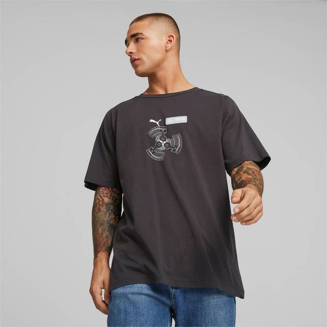 Puma X Mercedes-Benz AMG Petronas F1 Mapf1 Herren T-Shirt stylisches Baumwoll-Shirt 538447 01 Schwarz