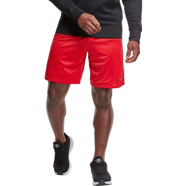Champion Mesh Gym  Lightweight Athletic Shorts for Men (Reg Tall)  Crimson C Patch Logo  3X-Large Big