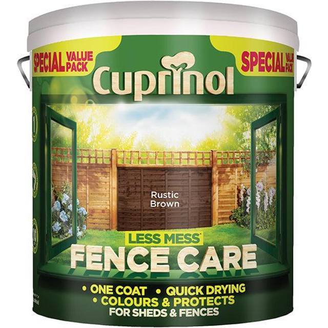 Less Mess Fence Care Rustic Brown 6 Litre