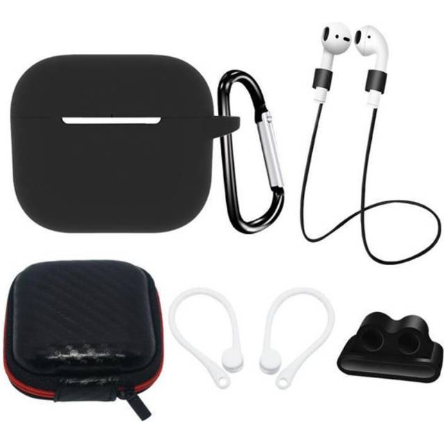 [5-Pack] Airpods 3 TillbehÃ¶r Set - Svart