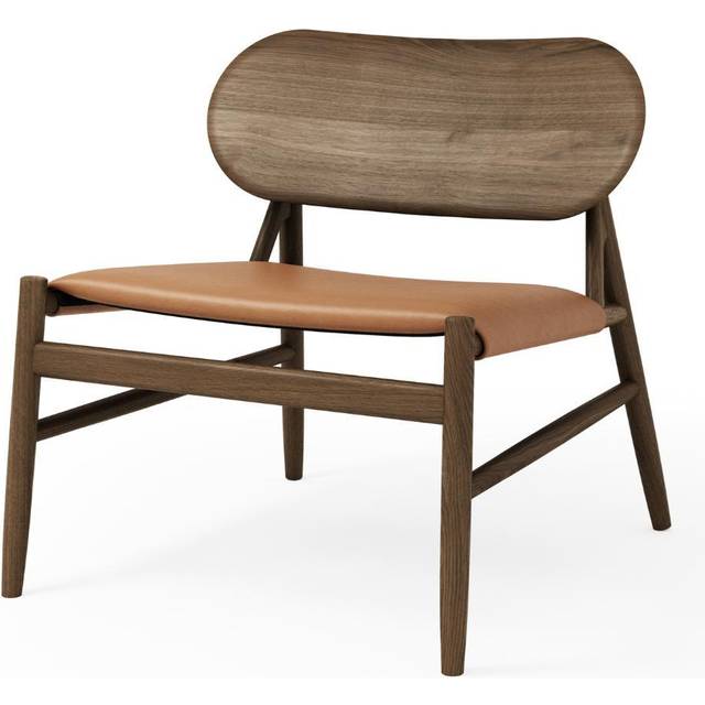 Ferdinand Lounge Chair, Dark Oiled Oak / Leather Brandy