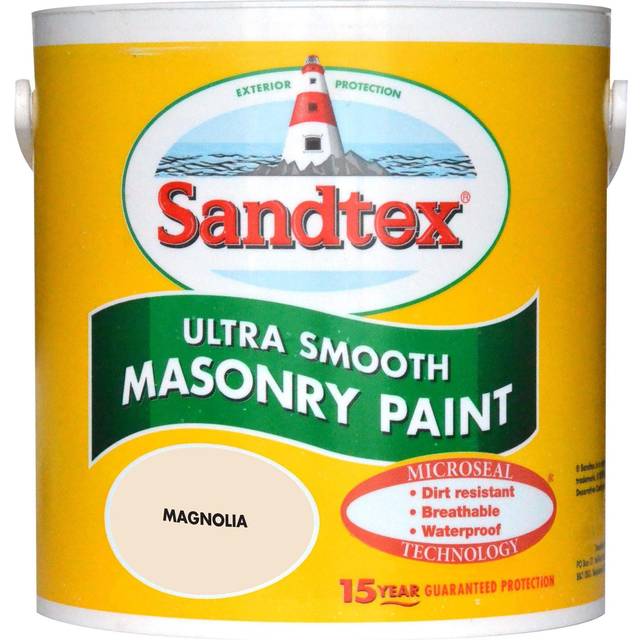 Sandtex ultra smooth masonry magnolia 2.5l