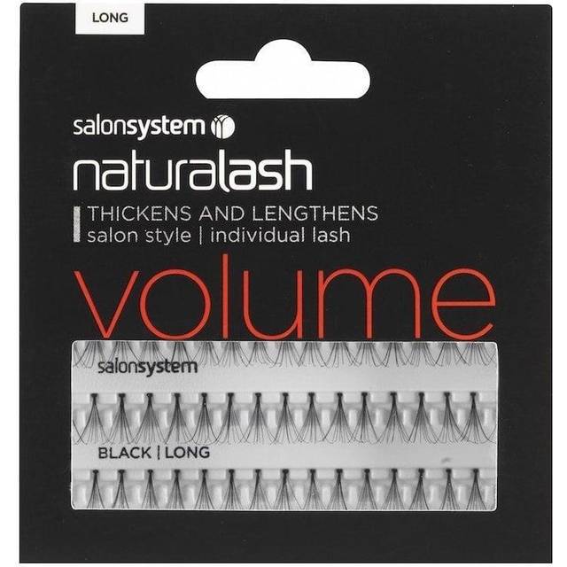 Salon System Individual Lashes Black Long False Eyelashes