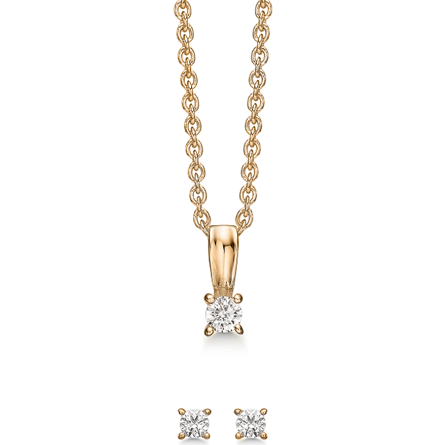 Støvring Design Jewelry Set - Gold/Transparent