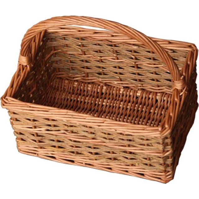 Small Rustic Rectangular Shopping Basket