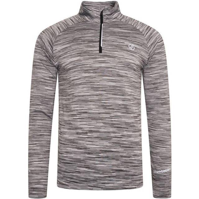 (L, Ash Grey) Dare 2B Mens Accelerate Space Dye Jersey Long-Sleeved T-Shirt