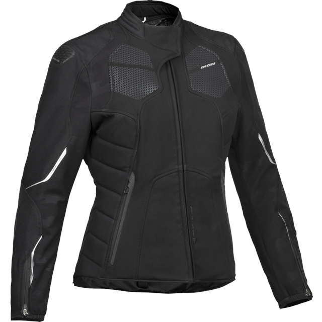 Ixon Cell MC-Jacka Dam Svart-Silver XL