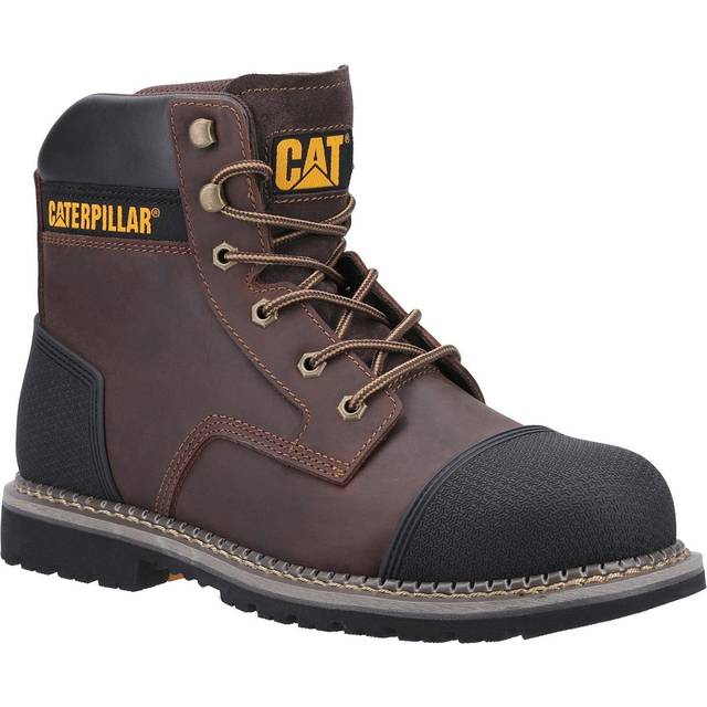 Caterpillar Powerplant S3 Safety Boot Brown Size 10, Brown