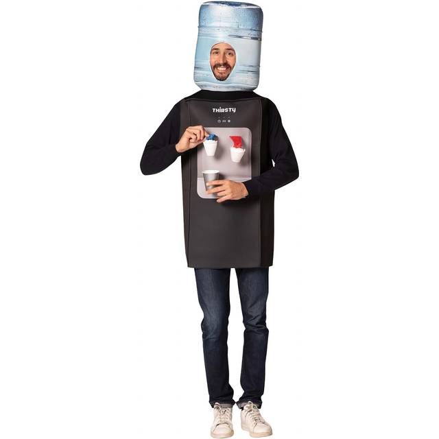 Water Cooler Costume for Adults - Black&#47;Blue&#47;Beige (One-Size)
