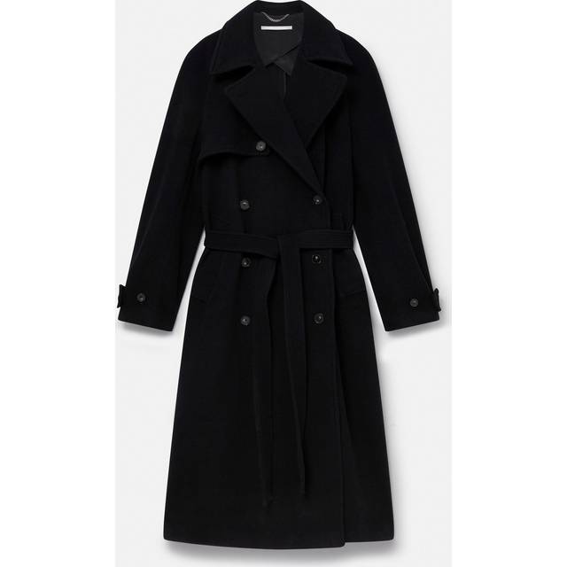 Stella McCartney Double-breasted wool coat - black (UK 16)