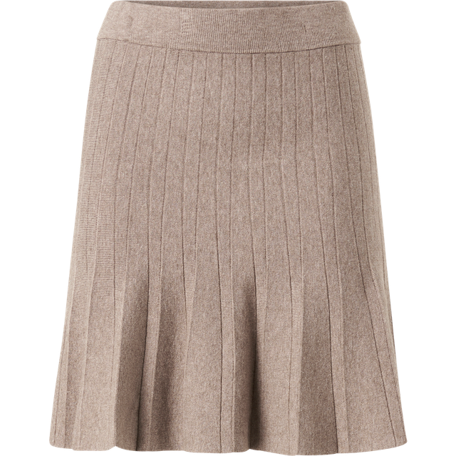 Vila - Kjol viSachin New HW Skater Knit Skirt - Brun