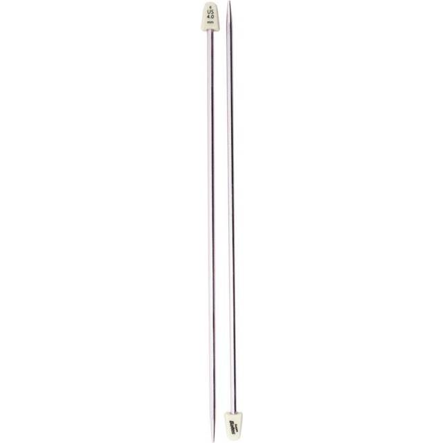 "Silvalume Single Point Knitting Needles 14""-Size 6/4mm"